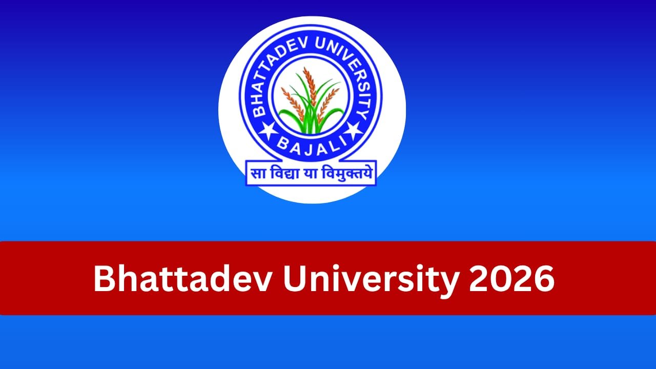 Bhattadev University Job Notification 2026