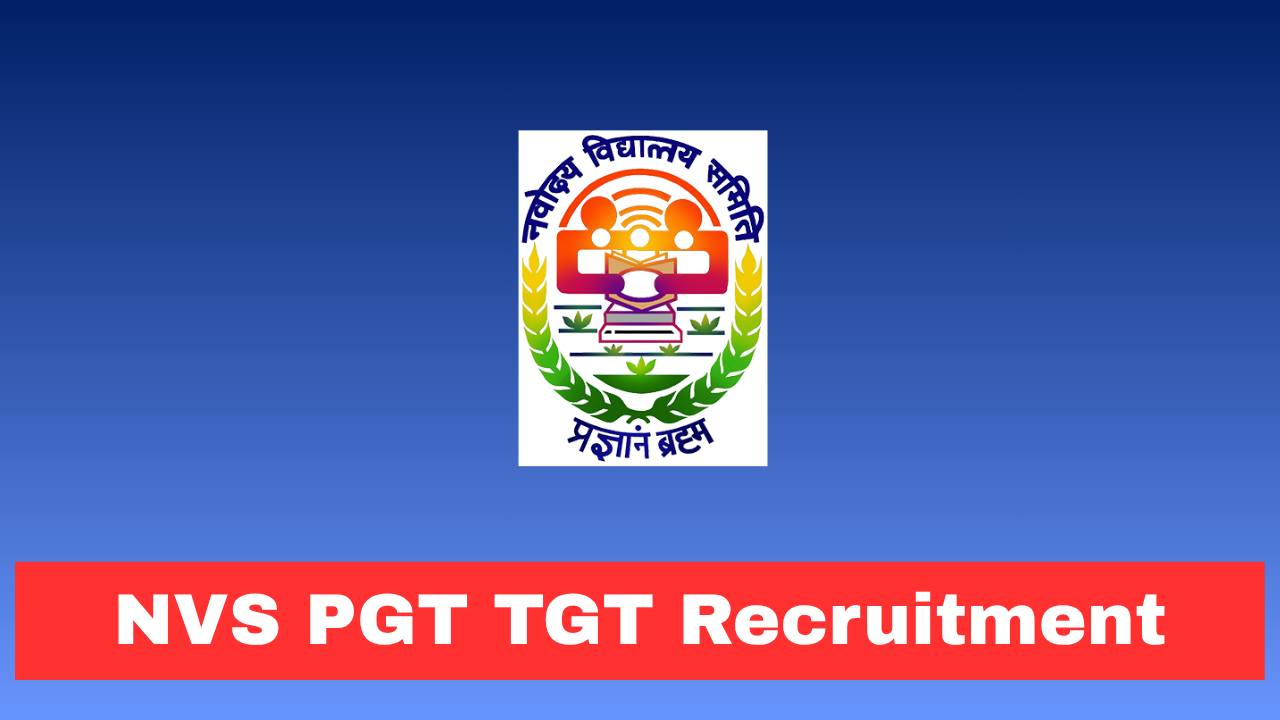 NVS PGT TGT Recruitment 2026