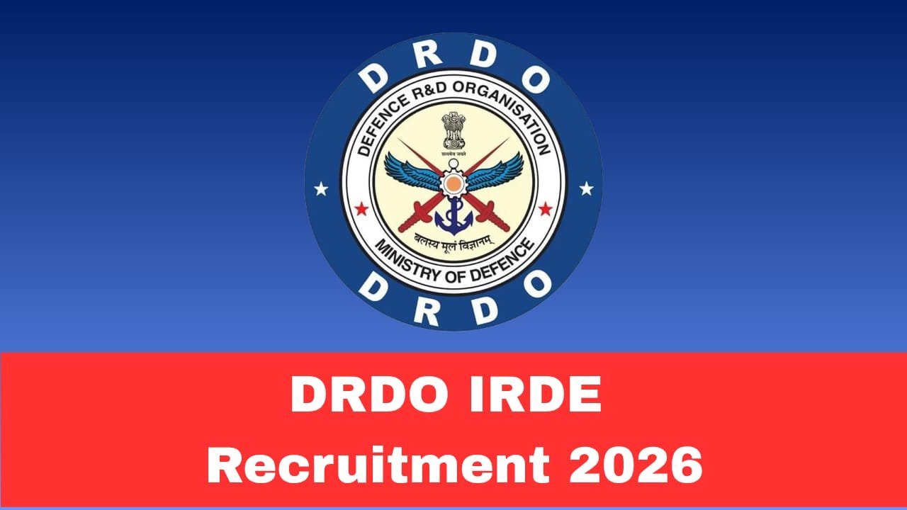 DRDO IRDE JRF Recruitment 2026 Apply Now Offline for 08 Posts